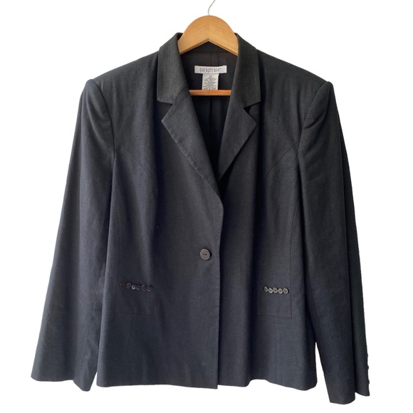Paraphrase Linen Blend Blazer, Size 12 - Picture 1 of 13